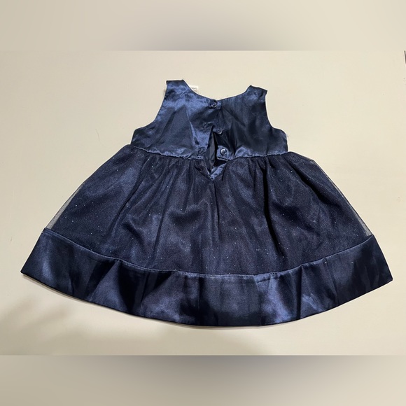 🌟Navy Sparkle Formal Dress Size 6-12 Months - Picture 2 of 3